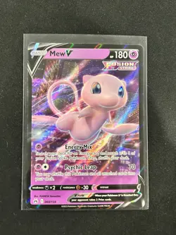 Mew V 060/159 Ultra Rare Pokemon TCG Crown Zenith NM - Image 1