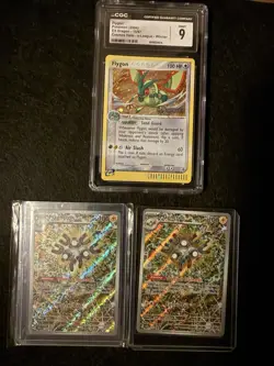Pokemon Flygon EX Dragon Winner CGC 9 Holo 15/97 & Magneton promo - Image 1