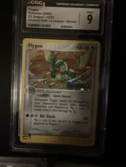 Pokemon Flygon EX Dragon Winner CGC 9 Holo 15/97 & Magneton promo - Image 2