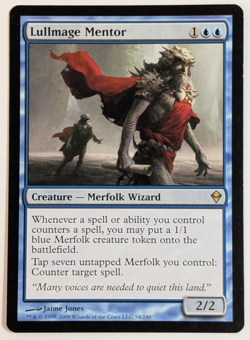 MTG - 1x Lullmage Mentor - Zendikar - NM/LP - Rare Blue - Magic The Gathering - Image 1