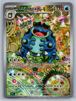 Pokemon Seismitoad 105/086 Illustration Rare SV Black Bolt Holo NM - Image 1