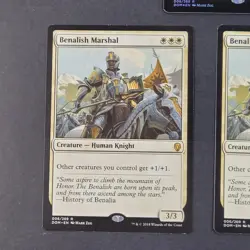 MTG - 3x Benalish Marshal - Dominaria - LP/NM - 1x Foil - 2x Regular - #6 Magic - Image 4
