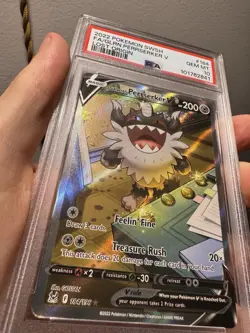 Pokemon Galarian Perrserker V Full Art Ultra Rare Lost Origin 184/196 PSA 10 - Image 1