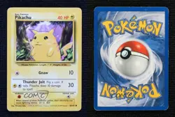 Pikachu Pokemon Base Set #58 1999 - Image 3