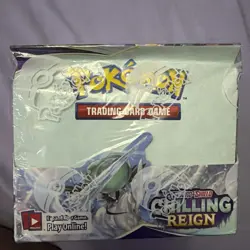[Box is bent a bit] Chilling Reign Booster Box Sealed Pokemon Sword & Shield - Image 1