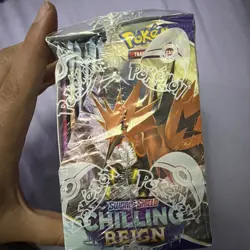 [Box is bent a bit] Chilling Reign Booster Box Sealed Pokemon Sword & Shield - Image 4