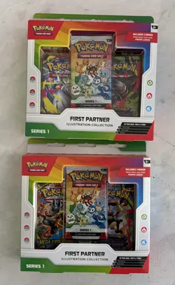Pokemon TCG First Partner Illustration Collection Series 1 Lot Of 2 Boxes - Image 1