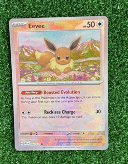 Pokemon Eevee (Master Ball Pattern) Common SV: Prismatic Evolutions 074/131 NM - Image 1