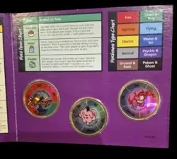 🔥Pokemon “Charizard” Battling Coins w/Plastic Case Hasbro Vintage - Image 1