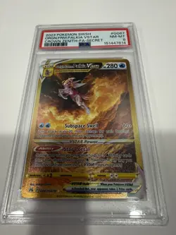 2023 Pokemon SWSH Crown Zenith FA Secret #GG67 Origin Forme Palkia VSTAR PSA 9 - Image 1