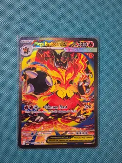 Pokemon ME: Ascended Heroes Mega Emboar ex 273/217 Special Illustration Rare SIR - Image 1