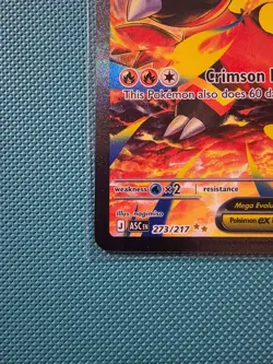 Pokemon ME: Ascended Heroes Mega Emboar ex 273/217 Special Illustration Rare SIR - Image 3