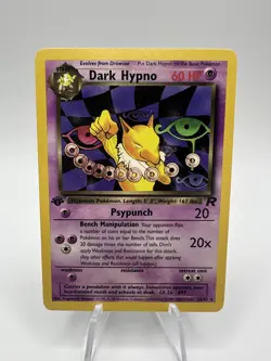 1st Edition Dark Hypno 26/82 Team Rocket Rare Non Holo Pokemon TCG LP Himeno - Image 1
