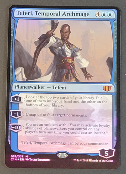MTG - Teferi, Temporal Archmage - Oversize Foil - Commander 2014 - NM/LP - Magic - Image 1