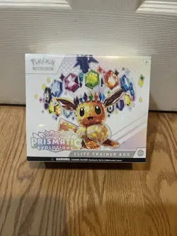 Pokemon Prismatic Evolutions ETB Eevee English Factory Sealed (Damage) - Image 1