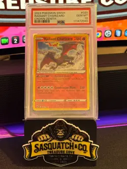 Pokemon TCG PSA 10 Radiant Charizard 020/159 Crown Zenith - Image 1
