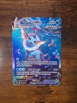 Pokemon Vaporeon VMAX SWSH182 Promo NM - Image 1