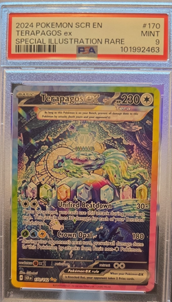Pokemon Terapagos ex Stellar Crown Special Illustration Rare #170 PSA 9 Mint - Image 1