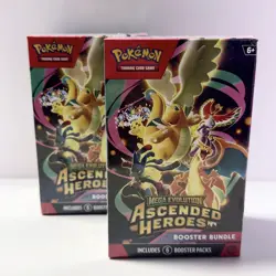 2X Pokemon TCG Mega Evolution Ascended Heroes Booster Bundle Sealed - Image 1