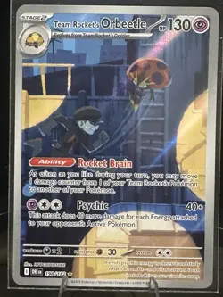 Pokemon Team Rocket's Orbeetle 198/182 Destined Rivals Illustration Rare Holo 1… - Image 1