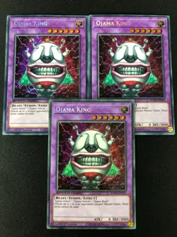 YUGIOH OJAMA KING SECRET RARE! X3 1ST SGX1-ENC21 (NM) SPEED DUEL! - Image 1
