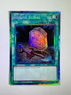 Foolish Burial RA02-EN049 Collector's Rare 1st Edition YuGiOh Card NM - Image 1