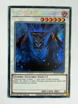 Revived King Ha Des BLCR-EN082 Secret Rare 1st Edition YuGiOh Card NM - Image 1