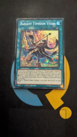 RA05-EN075 Radiant Typhoon Vision Secret Rare 1st Ed YuGiOh - Image 1