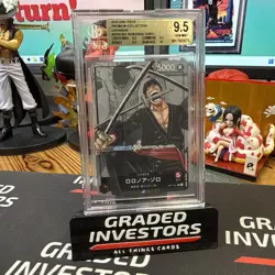 2022 Japanese One Piece 25th Anniversary Roronoa Zoro OP01-001 BGS 9.5 GEM Mint - Image 1