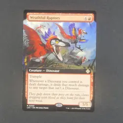 MTG - ​1x Wrathful Raptors - Lost Caverns of Ixalan - NM - Extended Art Magic 56 - Image 2
