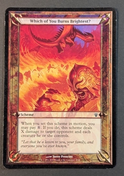 MTG - 1x Which of You Burns Brightest - Oversize - LP - Magic the Gathering #42 - Image 1