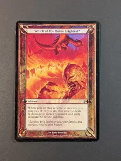 MTG - 1x Which of You Burns Brightest - Oversize - LP - Magic the Gathering #42 - Image 2