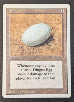 MTG -1x Dingus Egg - Revised (3rd) Edition - NM/LP Vintage Rare - Magic - Image 1