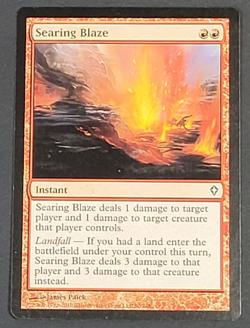 MTG - 2x Searing Blaze - Worldwake - LP/NM - Magic The Gathering - Instant 2010 - Image 1