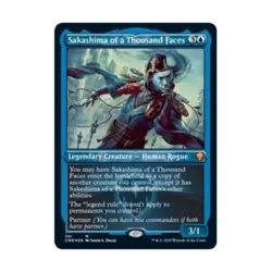 WOTC MtG Commander Legends Sakashima of a Thousand Faces (Foil Etched) (MR) NM - Image 1