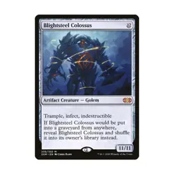 WOTC MtG Double Masters Blightsteel Colossus (MR) NM - Image 1