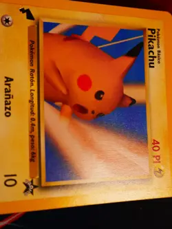 MP Pokemon (World Collection) PIKACHU Card BLACK STAR PROMO Set #26 Tail Spanish - Image 4
