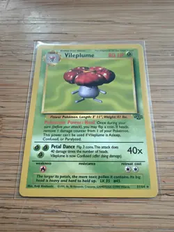 Vileplume Pokemon TCG 31/64 Jungle Set 1999 Vtg - Image 3