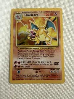 Pokemon TCG Charizard 4/102 Base Set Holo Rare WOTC English Edition LP - Image 1