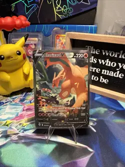 Charizard V 154/172 Pokemon Brilliant Stars Sword & Shield LP/MP - Image 1