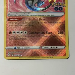 Radiant Charizard 250 ATK 160 HP Radiant Rare Pokemon GO 011/078 Holo - Image 3