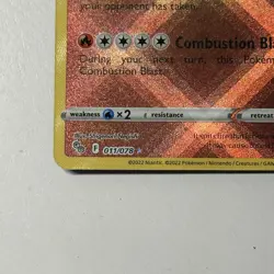 Radiant Charizard 250 ATK 160 HP Radiant Rare Pokemon GO 011/078 Holo - Image 4