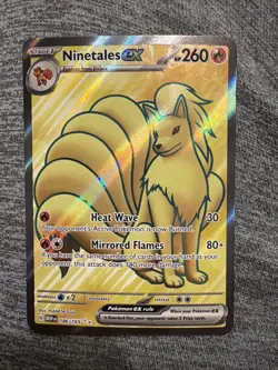 Ninetales ex 186/165 Pokemon TCG SV: Scarlet & Violet 151 NM - Image 1