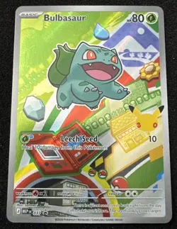Pokemon Bulbasaur 037 First Partner Illustration Full Art Holo Promo - Image 1