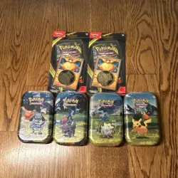 Pokemon Mega Evolution Ascended Heroes Mini Tin Lot Pikachu Lucario coin - Image 1