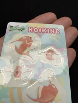 Pokemon Pocket Monsters 1999 Koiking (Magikarp) Sealdass Fancy Graffiti - Image 4