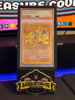Pokemon TCG PSA 5 Charizard 4/102 Base Set Holo Rare - Image 1