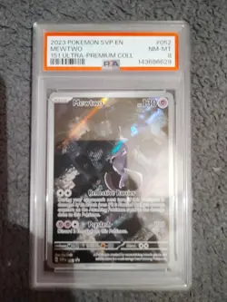 Pokemon Mewtwo 052 Scarlet & Violet Promo Holo English 2023 PSA 8 - Image 1