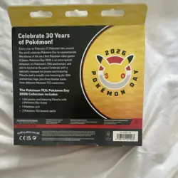 Pokemon TCG Pokemon Day 2026 Special Edition Box w/ Pikachu Promo & 3 Boosters - Image 2