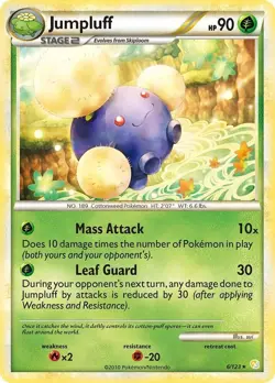 Jumpluff - 6/123 - Holo Rare - Reverse Holo LP TCG Pokemon - Image 1
